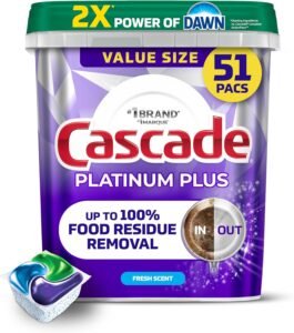 Cascade Platinum Plus Dishwasher Pods (51 Count)